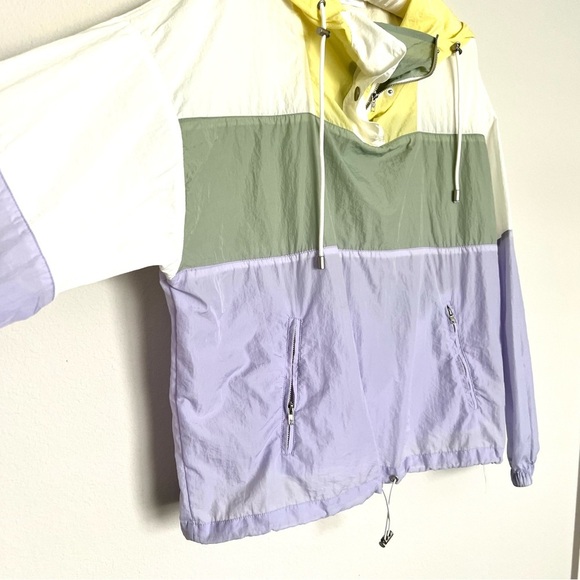 ASTR the Label Sawyer Color Block Windbreaker Pastel Size Small Sporty Tennis - Picture 7 of 16